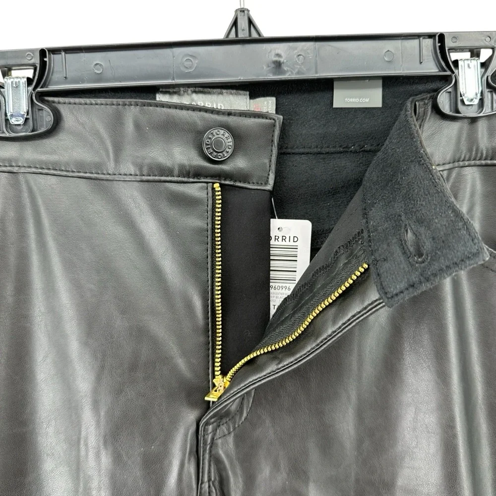 NWT Tall Length Torrid perfect skinny faux, leather high-rise pant plus size 24T